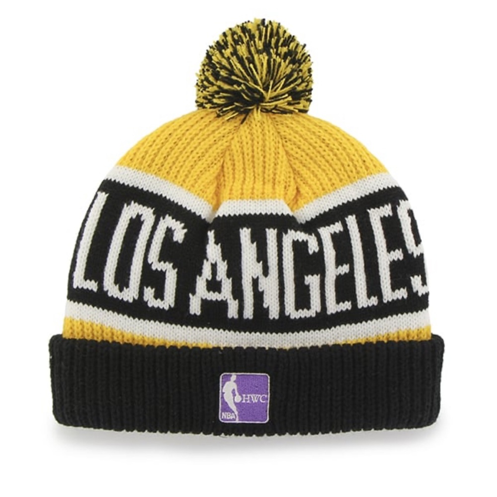 Los Angeles Lakers Calgary Cuff Knit Yellow Gold 47 Brand Beanie
